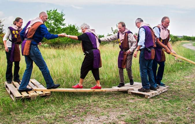 Outdoor team building with Midgaard Event