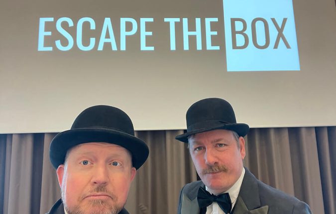 mobilt escape game til indendørs teambuilding. med Midgaard Event