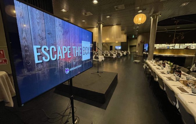 mobilt escape game til indendørs teambuilding. med Midgaard Event