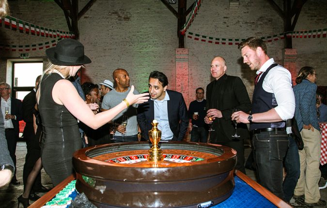 gangster party for corporate event with midgaard event