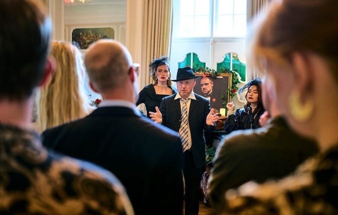 Indendørs teambuilding med gådespil og mysterier - Godfather Cluedo med Midgaard Event