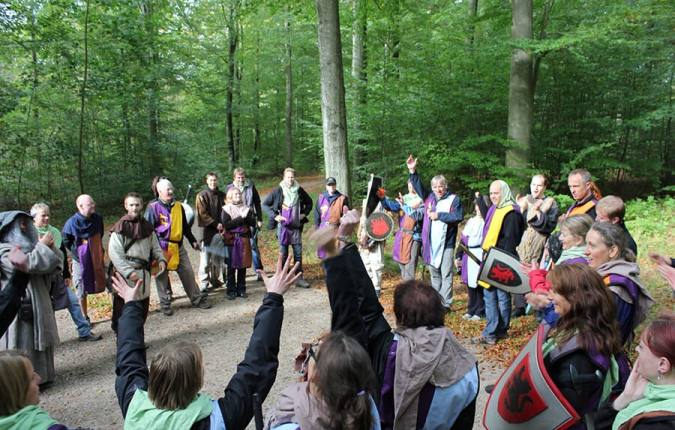 role-play team building outdoors with midgaard event