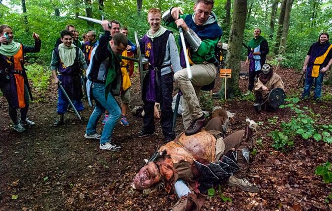 role-play team building outdoors with midgaard event