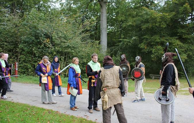role-play team building outdoors with midgaard event