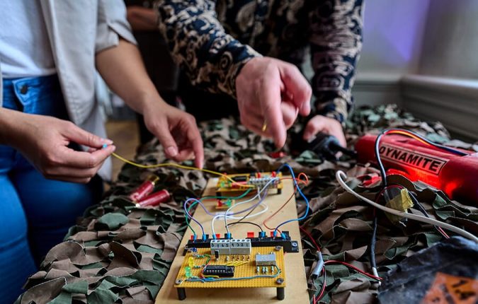 Udendørs teambuilding med team 007. Med Midgaard Event.