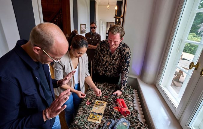 Udendørs teambuilding med team 007. Med Midgaard Event.