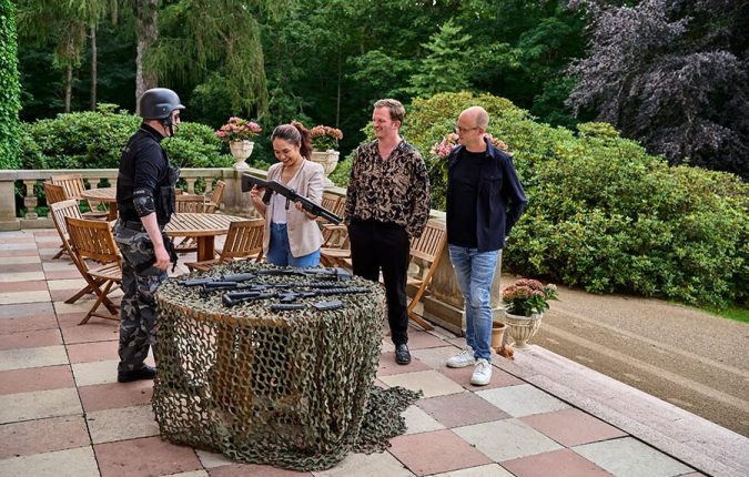 Udendørs teambuilding med team 007. Med Midgaard Event.